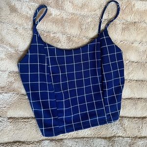Navy Blue crop top